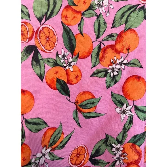 Finders Keepers Aranciata Orange Print Wrap Dress Mini Ruffle Puff Short Sleeve - Picture 6 of 10